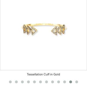 House of Harlow 1960 tesselation cuff in gold brand new with tags